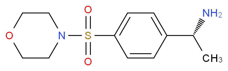 (1R)-1-[4-(morpholin-4-ylsulfonyl)phenyl]ethanamine_Molecular_structure_CAS_)