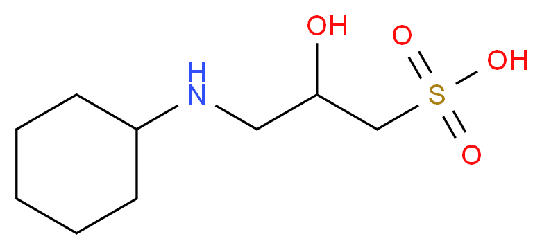 3-(Cyclohexylamino)-2-hydroxy-1-propanesulfonic acid_Molecular_structure_CAS_73463-39-5)
