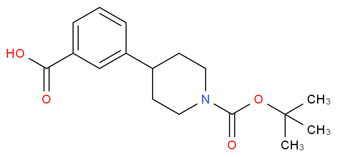 3-(1-(tert-Butoxycarbonyl)piperidin-4-yl)benzoic acid_Molecular_structure_CAS_828243-30-7)