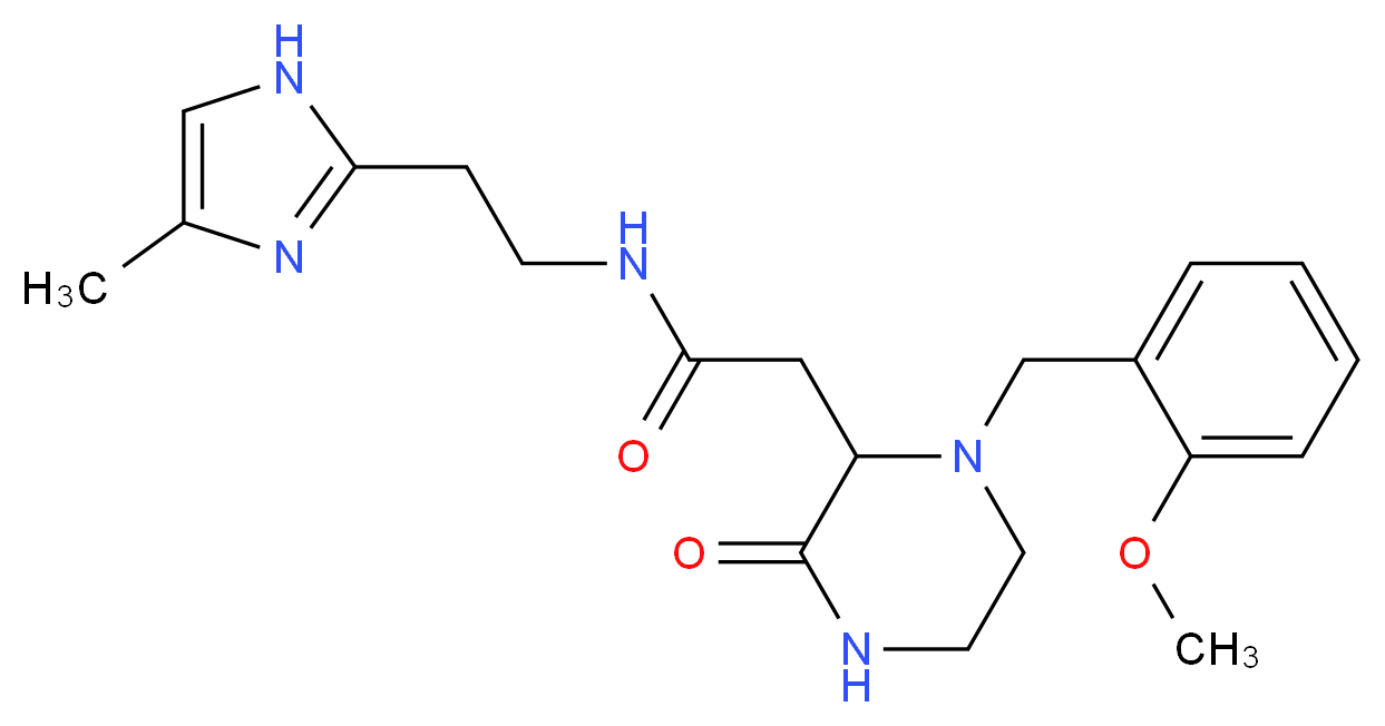2-[1-(2-methoxybenzyl)-3-oxo-2-piperazinyl]-N-[2-(4-methyl-1H-imidazol-2-yl)ethyl]acetamide_Molecular_structure_CAS_)