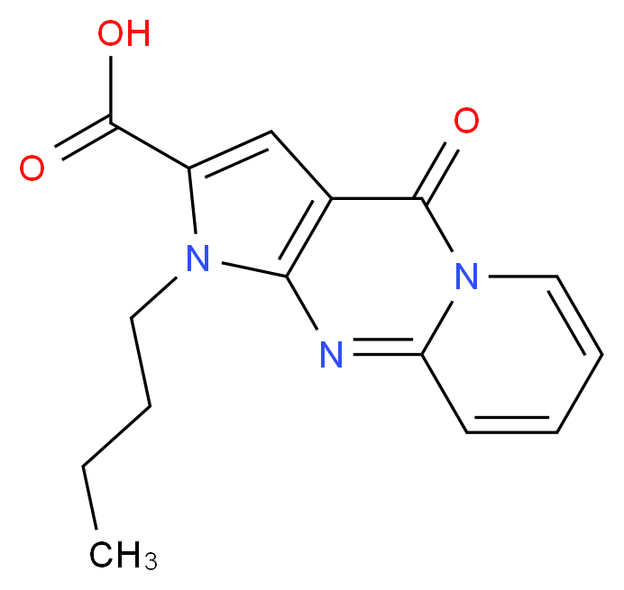 1-n-Butyl-4-oxo-1,4-dihydropyrido[1,2-a]pyrrolo[2,3-d]pyrimidine-2-carboxylic acid_Molecular_structure_CAS_1086386-75-5)