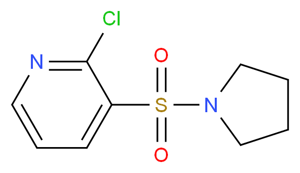 2-Chloro-3-(pyrrolidin-1-ylsulfonyl)pyridine_Molecular_structure_CAS_60597-70-8)