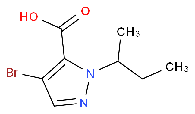 4-bromo-1-(butan-2-yl)-1H-pyrazole-5-carboxylic acid_Molecular_structure_CAS_)