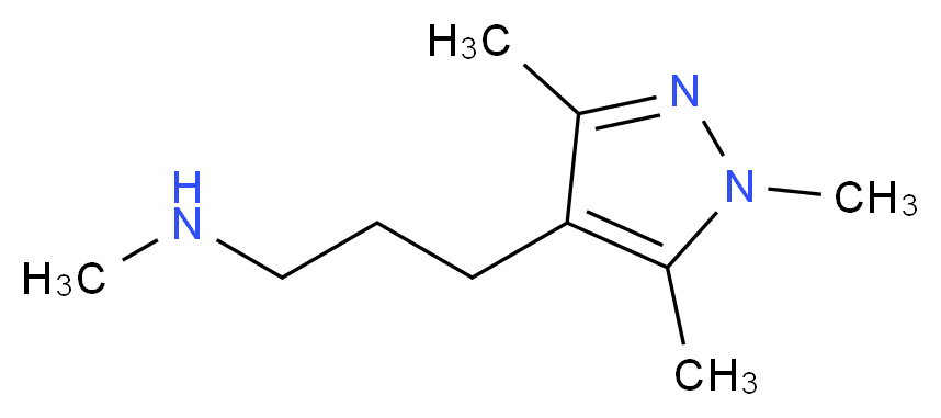 N-Methyl-N-[3-(1,3,5-trimethyl-1H-pyrazol-4-yl)-propyl]amine_Molecular_structure_CAS_)