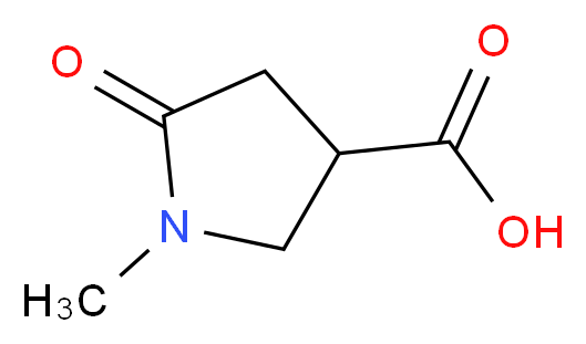1-Methyl-5-oxopyrrolidine-3-carboxylic acid 97%_Molecular_structure_CAS_42346-68-9)