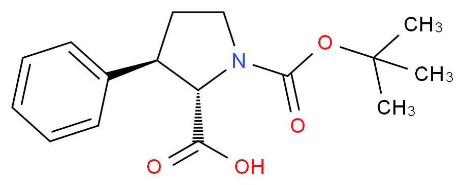 Boc-(2S,3R)-3-phenylpyrrolidine-2-carboxylic acid_Molecular_structure_CAS_)