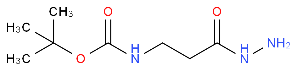 tert-Butyl (3-hydrazino-3-oxopropyl)carbamate_Molecular_structure_CAS_42116-56-3)