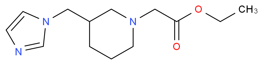 ethyl [3-(1H-imidazol-1-ylmethyl)piperidin-1-yl]acetate_Molecular_structure_CAS_)