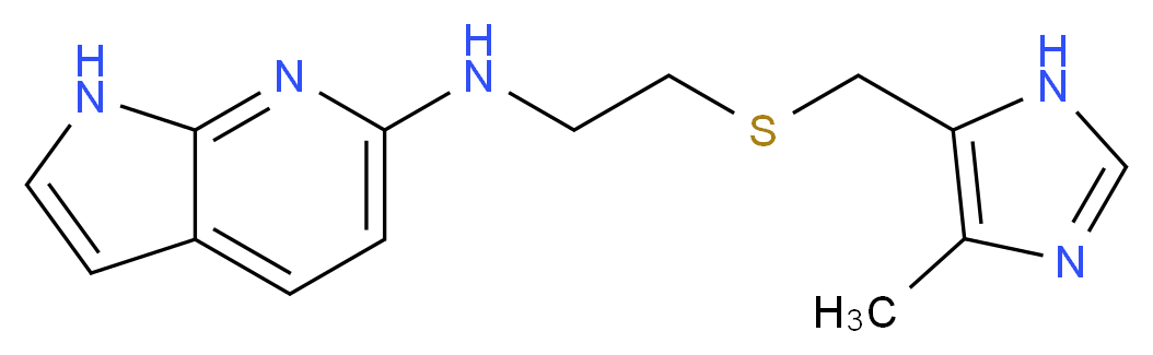 N-(2-{[(4-methyl-1H-imidazol-5-yl)methyl]thio}ethyl)-1H-pyrrolo[2,3-b]pyridin-6-amine_Molecular_structure_CAS_)