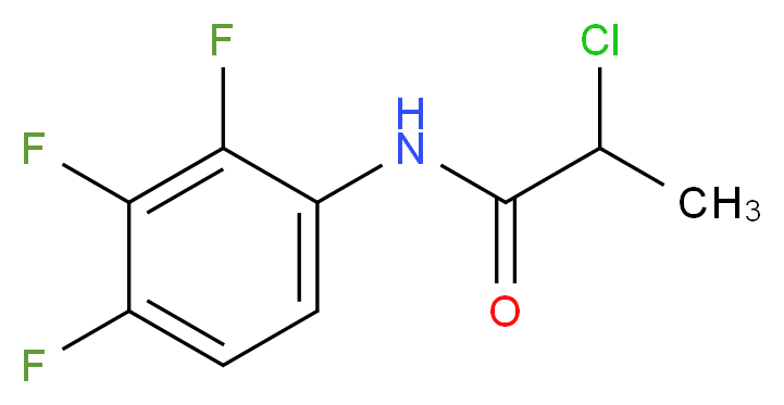 2-chloro-N-(2,3,4-trifluorophenyl)propanamide_Molecular_structure_CAS_)