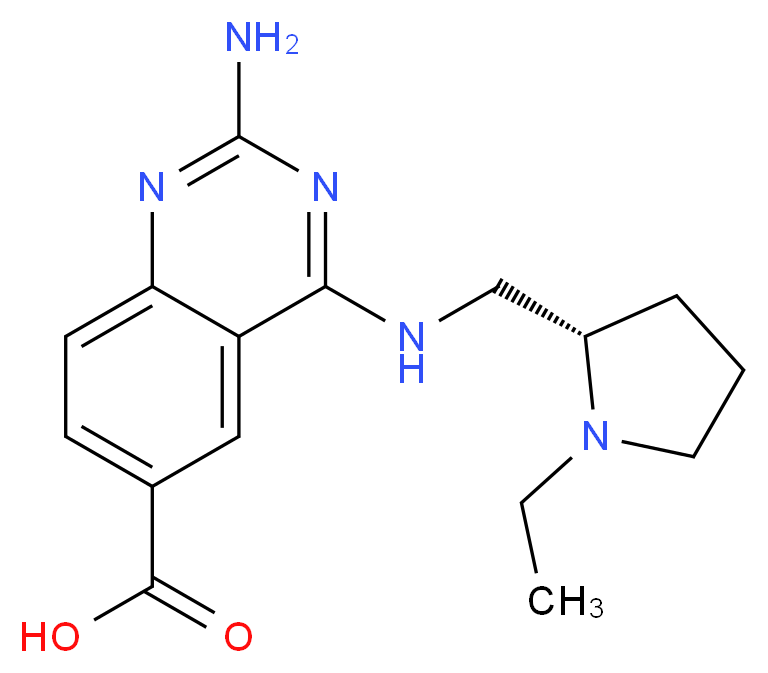 2-amino-4-({[(2S)-1-ethylpyrrolidin-2-yl]methyl}amino)quinazoline-6-carboxylic acid_Molecular_structure_CAS_)
