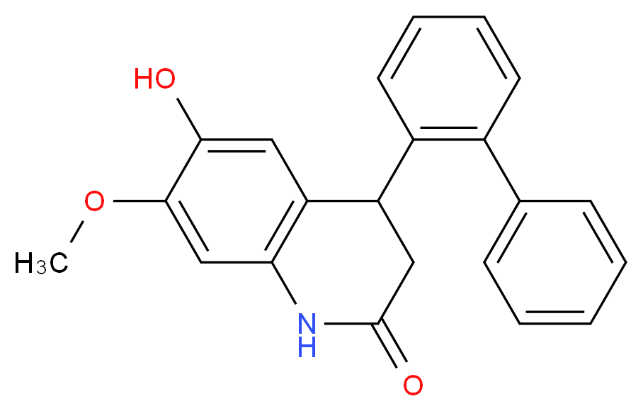 4-biphenyl-2-yl-6-hydroxy-7-methoxy-3,4-dihydroquinolin-2(1H)-one_Molecular_structure_CAS_)