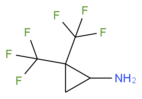 2,2-bis(trifluoromethyl)cyclopropan-1-amine_Molecular_structure_CAS_)