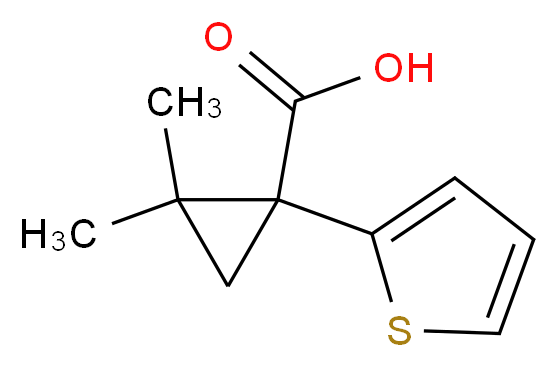 2,2-dimethyl-1-(2-thienyl)cyclopropanecarboxylic acid_Molecular_structure_CAS_915919-98-1)