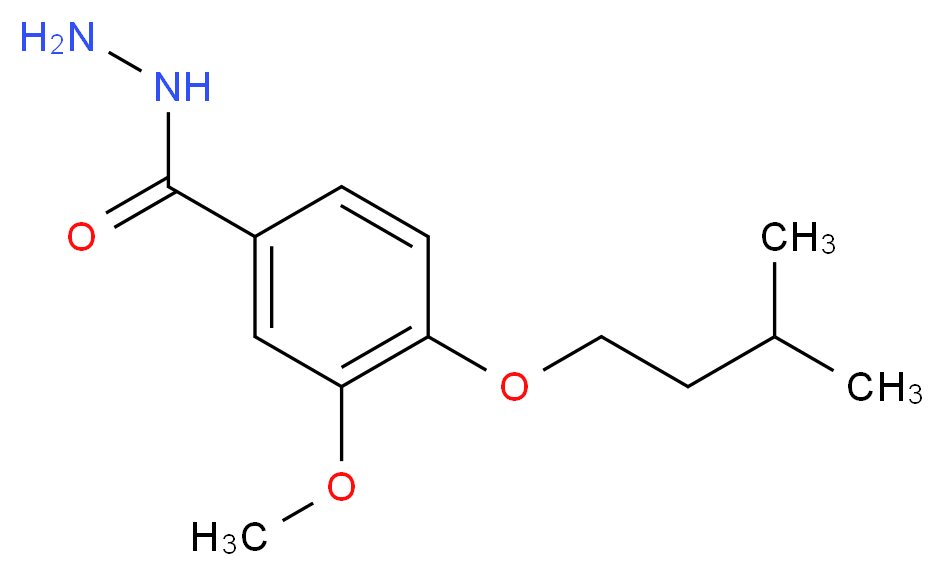 3-methoxy-4-(3-methylbutoxy)benzohydrazide_Molecular_structure_CAS_)