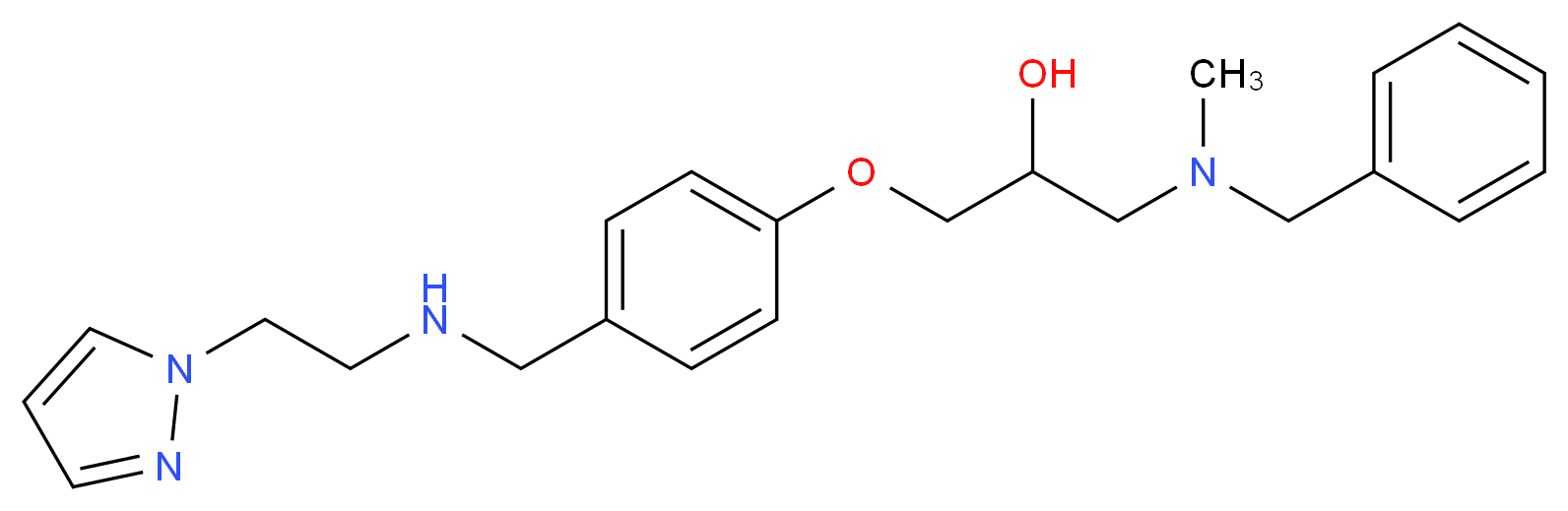 1-[benzyl(methyl)amino]-3-[4-({[2-(1H-pyrazol-1-yl)ethyl]amino}methyl)phenoxy]-2-propanol_Molecular_structure_CAS_)