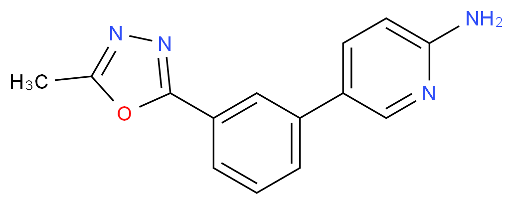 5-[3-(5-methyl-1,3,4-oxadiazol-2-yl)phenyl]pyridin-2-amine_Molecular_structure_CAS_)