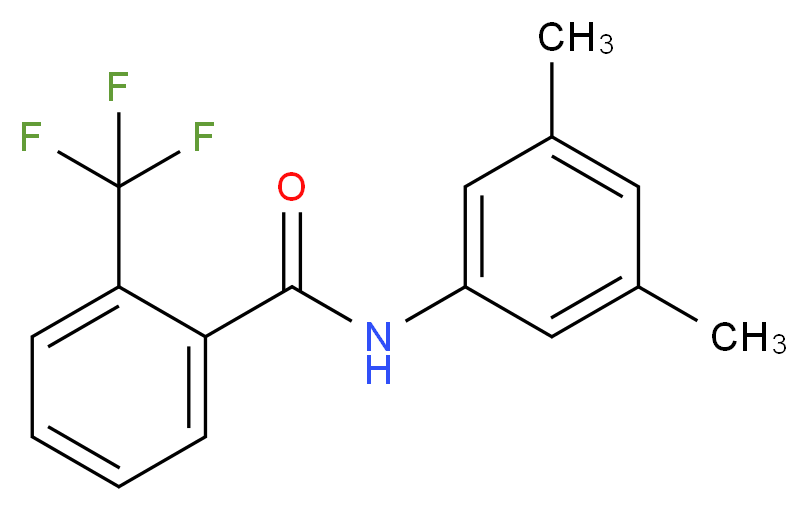 N-(3,5-Dimethylphenyl)-2-(trifluoromethyl)benzamide_Molecular_structure_CAS_)