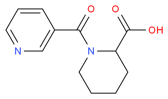 1-(pyridin-3-ylcarbonyl)piperidine-2-carboxylic acid_Molecular_structure_CAS_)
