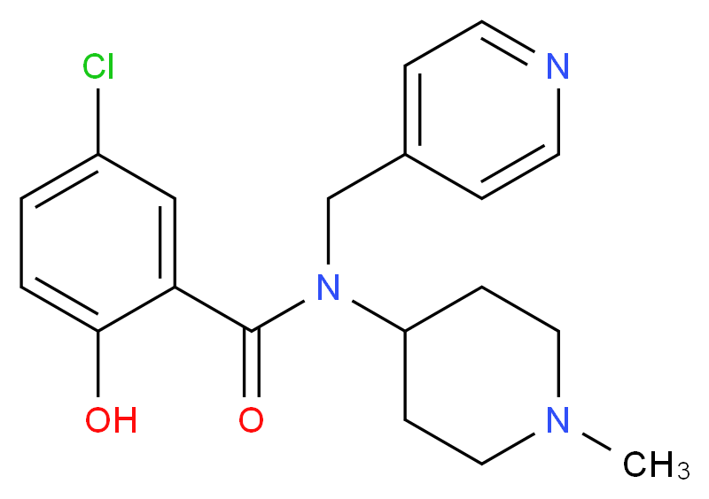 5-chloro-2-hydroxy-N-(1-methyl-4-piperidinyl)-N-(4-pyridinylmethyl)benzamide_Molecular_structure_CAS_)