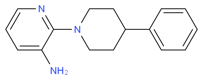 2-(4-phenylpiperidin-1-yl)pyridin-3-amine_Molecular_structure_CAS_)