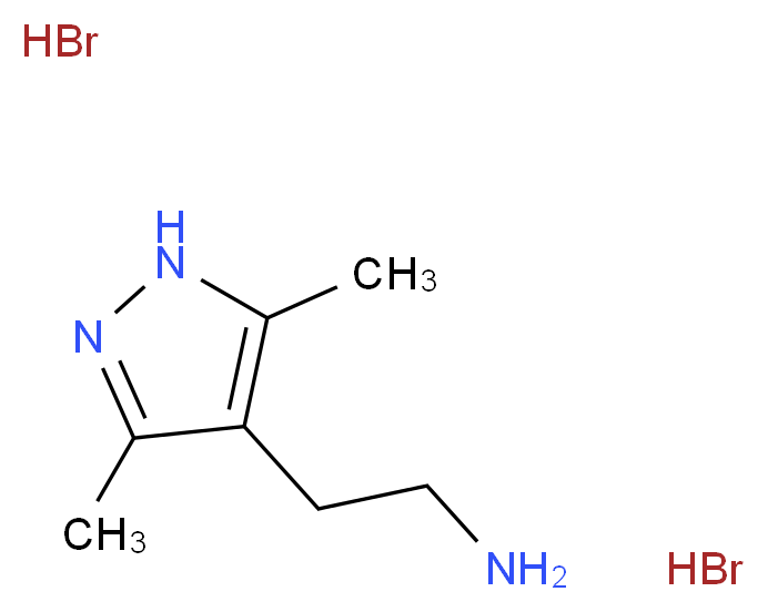 4-(2-Aminoethyl)-3,5-dimethyl-1H-pyrazole dihydrobromide_Molecular_structure_CAS_)