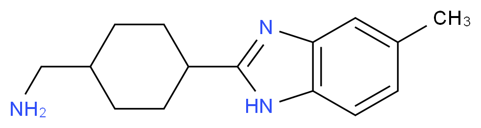 [4-(5-Methyl-1H-benzimidazol-2-yl)cyclohexyl]-methylamine_Molecular_structure_CAS_)