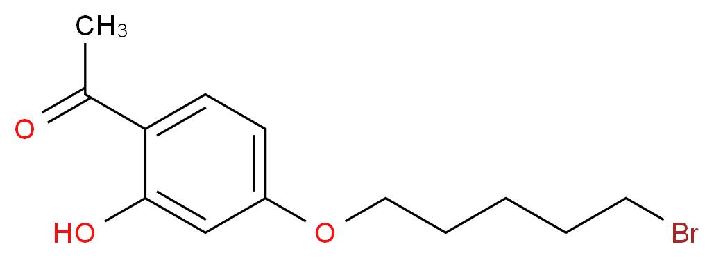 1-{4-[(5-bromopentyl)oxy]-2-hydroxyphenyl}ethan-1-one_Molecular_structure_CAS_40785-72-6)