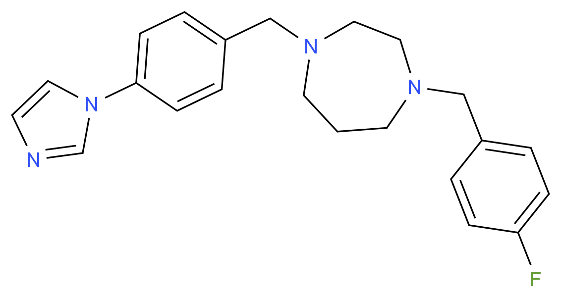1-(4-fluorobenzyl)-4-[4-(1H-imidazol-1-yl)benzyl]-1,4-diazepane_Molecular_structure_CAS_)