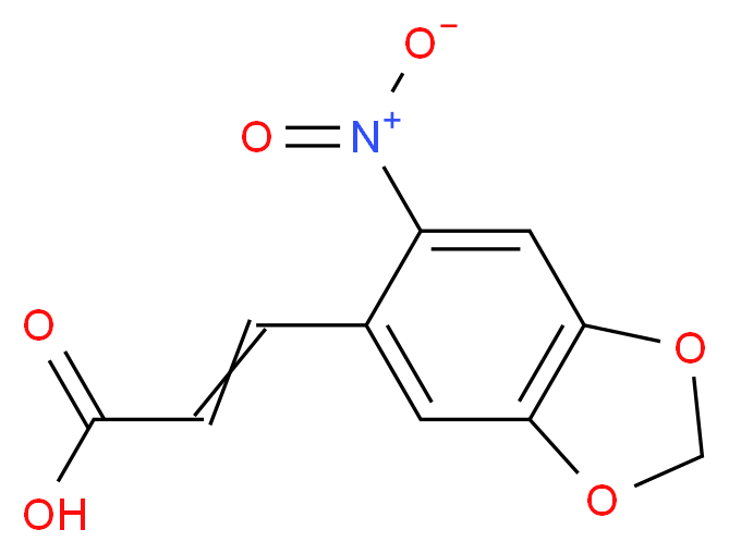 (2E)-3-(6-nitro-1,3-benzodioxol-5-yl)acrylic acid_Molecular_structure_CAS_6315-90-8)