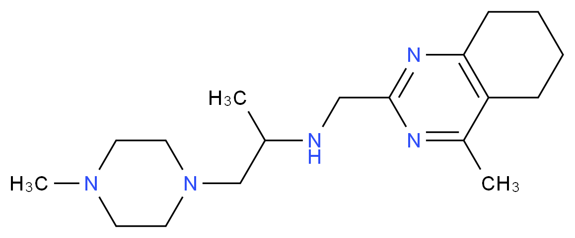 1-(4-methylpiperazin-1-yl)-N-[(4-methyl-5,6,7,8-tetrahydroquinazolin-2-yl)methyl]propan-2-amine_Molecular_structure_CAS_)