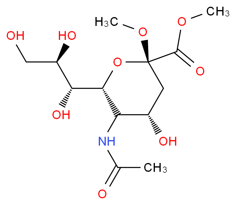 2-O-Methyl-β-D-N-acetylneuraminic Acid, Methyl Ester_Molecular_structure_CAS_6730-43-4)