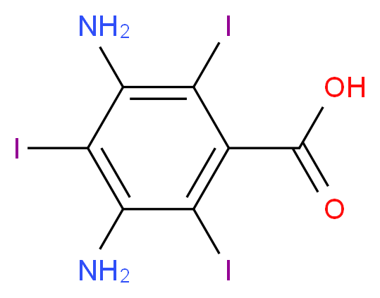 3,5-Diamino-2,4,6-triiodobenzoic Acid_Molecular_structure_CAS_5505-16-8)
