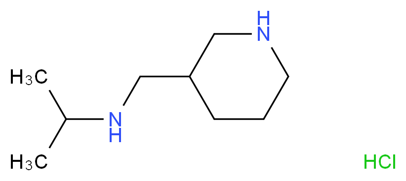 (piperidin-3-ylmethyl)(propan-2-yl)amine hydrochloride_Molecular_structure_CAS_)