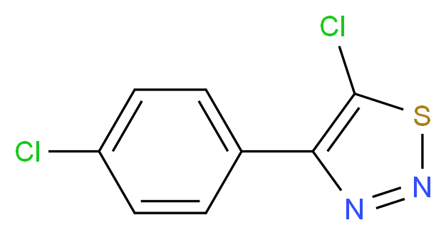 5-Chloro-4-(4-chlorophenyl)-1,2,3-thiadiazole_Molecular_structure_CAS_)