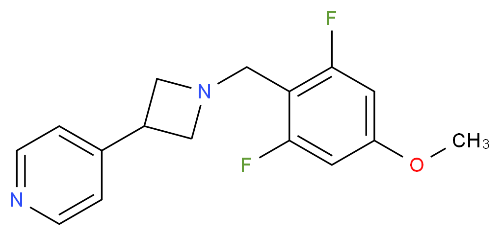 4-[1-(2,6-difluoro-4-methoxybenzyl)-3-azetidinyl]pyridine_Molecular_structure_CAS_)
