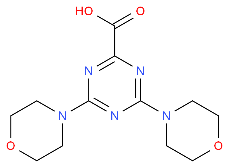 4,6-Di-morpholin-4-yl-[1,3,5]triazine-2-carboxylic acid_Molecular_structure_CAS_626223-48-1)