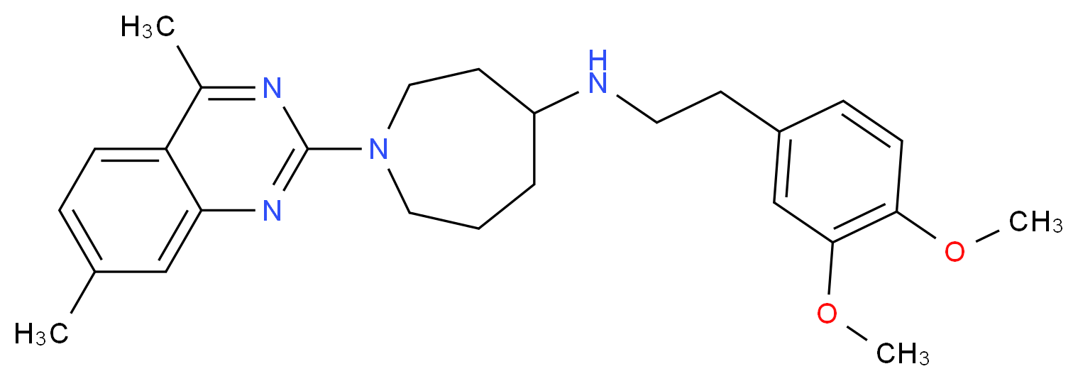 N-[2-(3,4-dimethoxyphenyl)ethyl]-1-(4,7-dimethyl-2-quinazolinyl)-4-azepanamine_Molecular_structure_CAS_)
