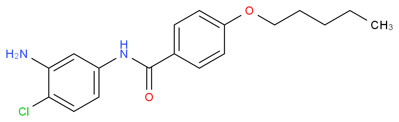 N-(3-Amino-4-chlorophenyl)-4-(pentyloxy)benzamide_Molecular_structure_CAS_)