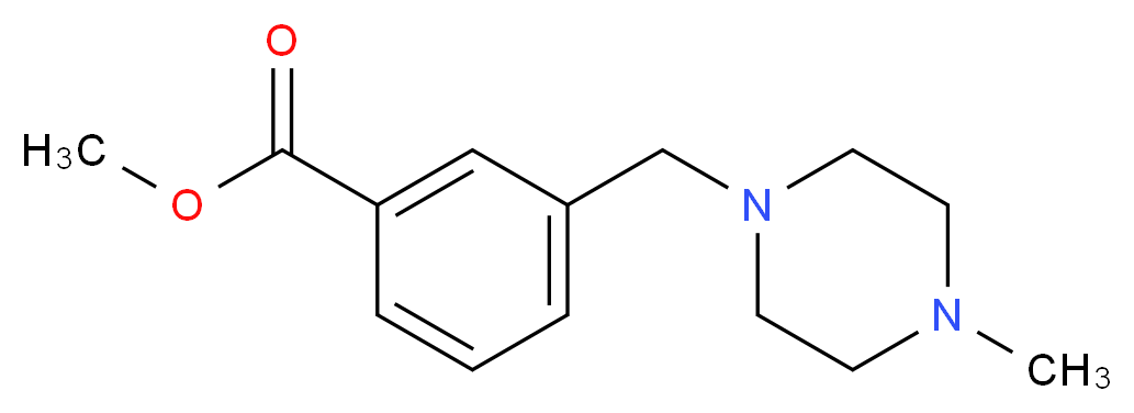 methyl 3-[(4-methylpiperazin-1-yl)methyl]benzoate_Molecular_structure_CAS_658689-29-3)