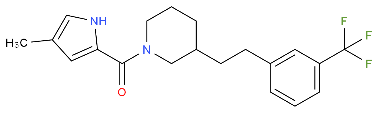 1-[(4-methyl-1H-pyrrol-2-yl)carbonyl]-3-{2-[3-(trifluoromethyl)phenyl]ethyl}piperidine_Molecular_structure_CAS_)
