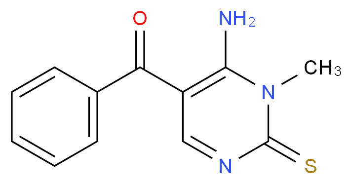 (6-Amino-1-methyl-2-thioxo-1,2-dihydro-5-pyrimidinyl)(phenyl)methanone_Molecular_structure_CAS_)