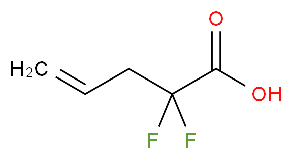 2,2-Difluoro-4-pentenoic acid_Molecular_structure_CAS_55039-89-9)