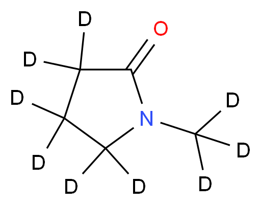 N-Methyl-d3-2-pyrrolidinone-d6_Molecular_structure_CAS_185964-60-7)