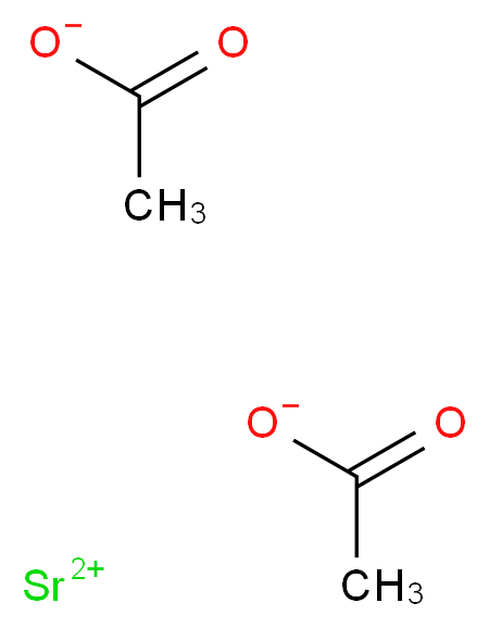Strontium acetate hydrate, Puratronic&reg;_Molecular_structure_CAS_543-94-2)
