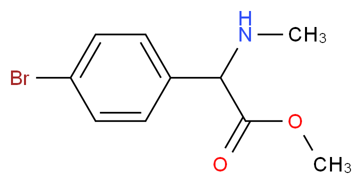 methyl 2-(4-bromophenyl)-2-(methylamino)acetate_Molecular_structure_CAS_)