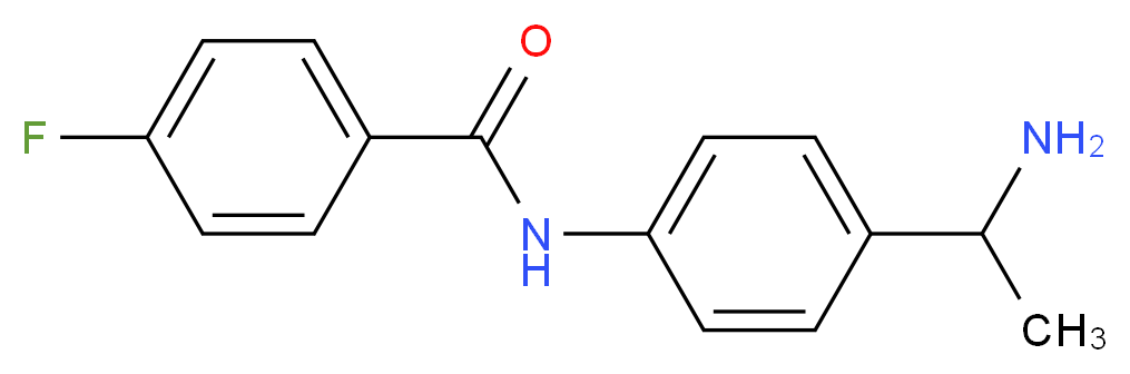 N-[4-(1-aminoethyl)phenyl]-4-fluorobenzamide_Molecular_structure_CAS_)