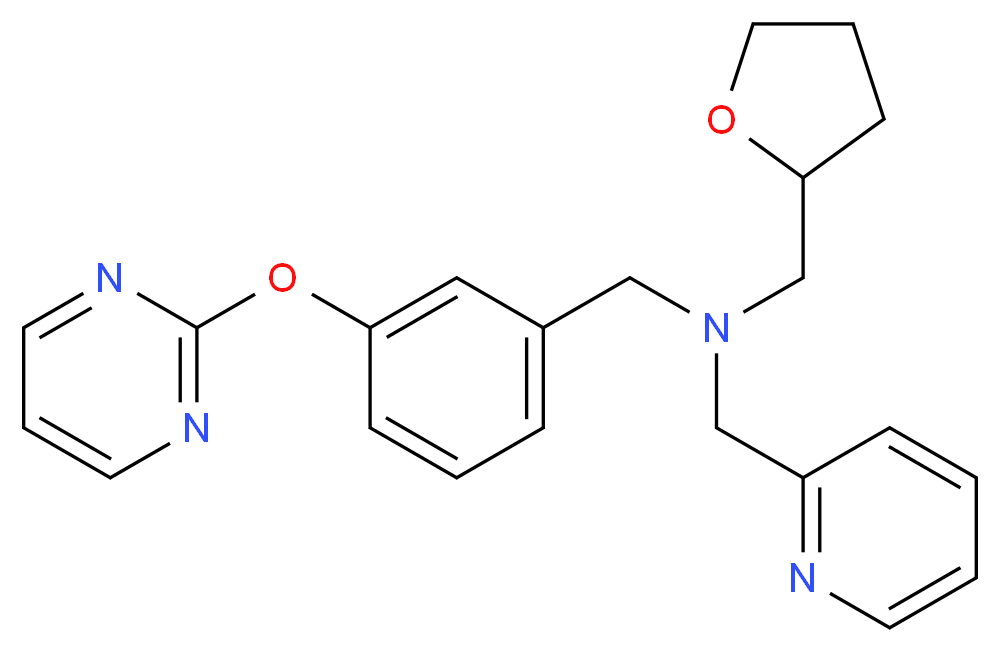 (pyridin-2-ylmethyl)[3-(pyrimidin-2-yloxy)benzyl](tetrahydrofuran-2-ylmethyl)amine_Molecular_structure_CAS_)