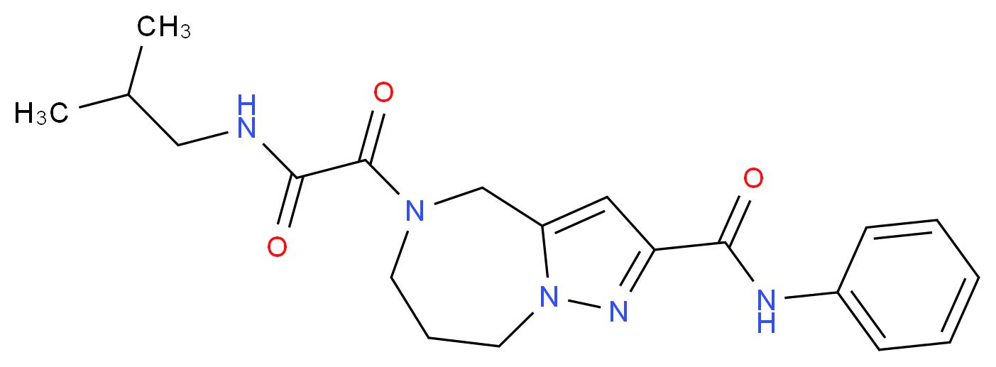5-[(isobutylamino)(oxo)acetyl]-N-phenyl-5,6,7,8-tetrahydro-4H-pyrazolo[1,5-a][1,4]diazepine-2-carboxamide_Molecular_structure_CAS_)