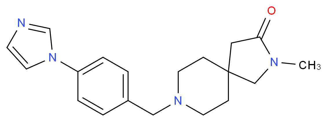 8-[4-(1H-imidazol-1-yl)benzyl]-2-methyl-2,8-diazaspiro[4.5]decan-3-one_Molecular_structure_CAS_)
